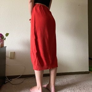 Vintage Drawstring Sweater Skirt